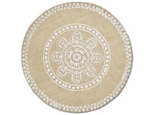 ZELLER PRESENT Tischset Mandala Leinen ø38cm natur