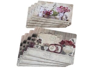 BOLTZE Tischset Blume 4 tlg. mit Korkunterseite 4tlg.