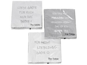 BOLTZE Lunch-Serviette Gäste sortiert 33x33cm 20er Pack