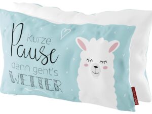 LA VIDA Kissen 'Kurze Pause dann geht’s weiter'- VPE: 4