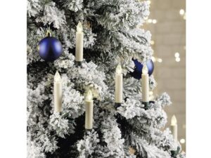 HI LED Baumkerze kabellos je 10 Kerzen und Clips, Fernbedienung