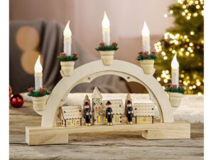 HI LED Lichterbogen 'Dorfdesign' 8 LED ohne Batterien