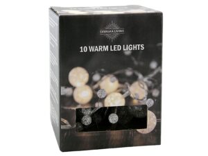 Lichterkette 'Acrylperlen' 10 LED