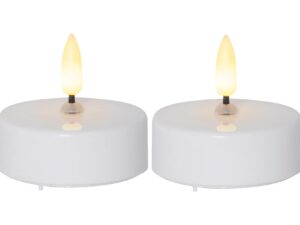 STAR TRADING LED-Maxi Teelicht 'Flamme' 2er Set