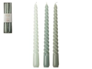 GUSTA Leuchterkerze 'Swirl' 3er Set