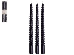 GUSTA Leuchterkerze 'Swirl' 3er Set