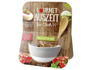 LA VIDA Gourmet Auszeit-Set 'Lieblingsessen' 1 Schälchen, 1 Holzlöffel, 15 g Bio-Gewürzmischung