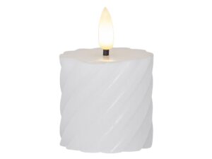 STAR TRADING LED-Echtwachs-Kerze 'Flamme Swirl Votive' 2er Set inkl. 1x CR2032 Batterie