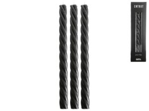 GUSTA Leucherkerze 'Swirl' 3er Pack