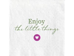 FASANA Lunch-Serviette 'Enjoy the little things' 20er Pack