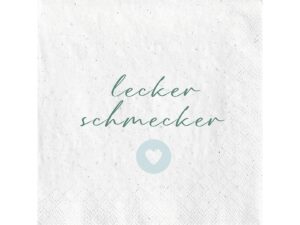 FASANA Lunch-Serviette 'lecker schmecker' 20er Pack