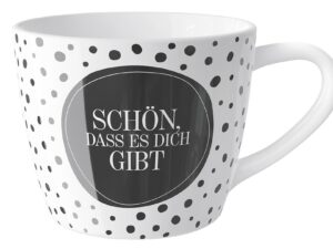 LA VIDA Maxibecher 'Schön das es Dich gibt'