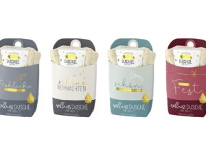 LA VIDA Wellnessdusche 'Cosy Xmas' 8er Display 4fach sortiert 8 Stück