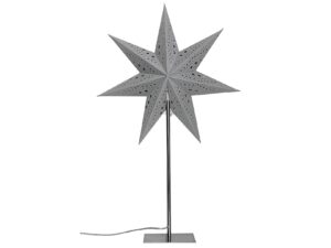 Standleuchte mit Papierstern 'Samt'