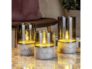 HI LED Kerze 3er Set