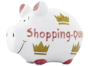 KCG-DAS MARKENSCHWEIN Sparschwein 'Shopping Queen'