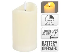 LED Kerze mit Echtwachseffekt