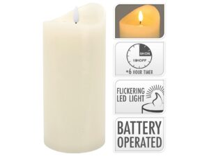 LED Kerze mit Echtwachseffekt