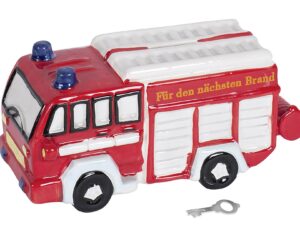 Spardose "Feuerwehrauto" mit S