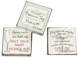 Cocktailservietten Drink 3fach sort. 25x25 cm