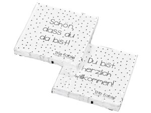 BOLTZE Lunch-Serviette You sortiert 33x33cm 20er Pack