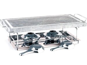 BEKA  Steingrill 37x19cm,2 Brenner