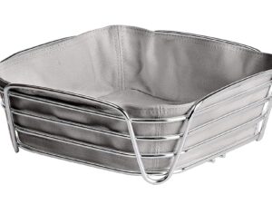 blomus Brotkorb 'Delara' Stahldraht und Baumwolleinsatz