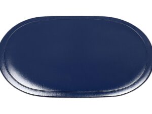 SALEEN Tischset oval Kunststoff 45,5x29cm kobaltblau