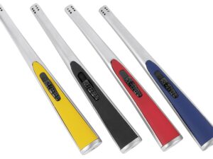 Stabfeuerzeug Rainbow sortiert 20x2,5x2cm blau/rot/schwaz/gelb