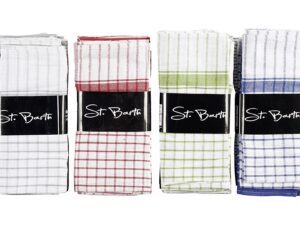 St. Barth Geschirrtuch „Karo-Design' 24x 8er Pack=192 Stück
