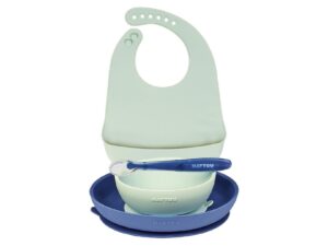 Nattou Essset mit Lätzchen 4-teilig 1 Teller, 1 Schüssel, 1 Lätzchen, 1 Löffel