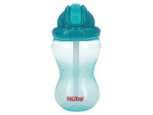 Nuby Soft Flip-It Trinkhalmflasche mit Click-It-Verschluß 3fach sortiert