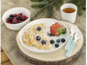 reer Growing Kindergeschirr-Set 'WildLife' 1 Teller, 1 Schale, 1 Becher, 1 Löffel, 1 Gabel