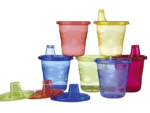 Nuby Becherset 6 Stück, farbig sortiert