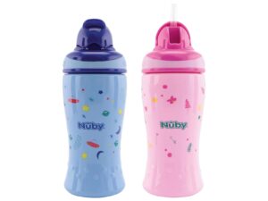 Nuby Trinkflasche 'Soft-Flip' 2fach sortiert