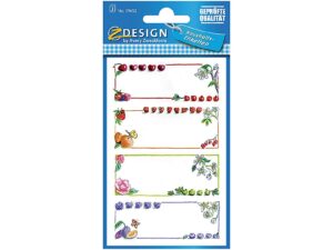 AVERY ZWECKFORM Haushaltsetike. Fruchtrahm.3Bg