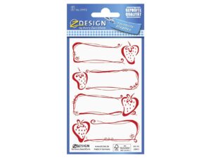 AVERY ZWECKFORM Haushaltsetikett Erdbee. 59972