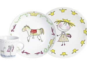 KAHLA Kinder-Geschirrset Märchenprinzessin Porzellan 3teilig