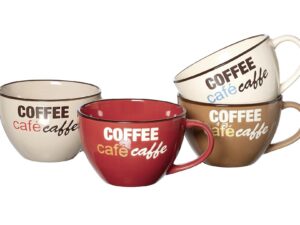 RITZENHOFF & BREKER Cafe au lat Becher 'Coffee talk' 4fach sortiert