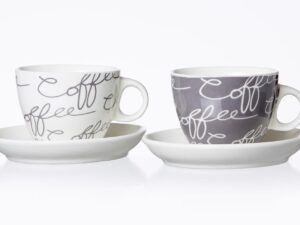 RITZENHOFF & BREKER Cappuccinotasse 'Cornello grey' mit Untere 2er Set