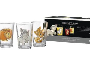 RITZENHOFF & BREKER Trinkglas 'Waldtiere' 3er Set 3 Trinkgläser