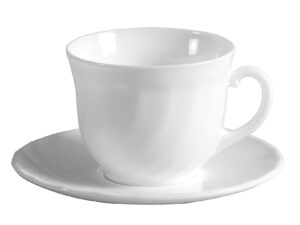 LUMINARC Kaffeetasse mit Untere Trianon 220 ml weiß