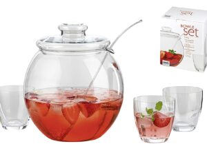 BOHEMIA CRISTAL  Bowleset 9tlg. Libera i.GK.