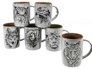 CREATABLE Kaffeebecher 'Wildlife' 6-fach sortierte Motive