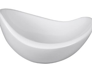 Schale Keramik 29x25x15cm weiß glasiert