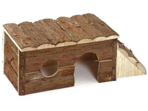 Karlie Naturholzhaus mit Leiter - Groß