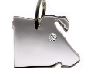Ägypten Anhänger mitBrillant 0,015ct amWunschort in 925 Silber