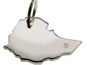 Äthiopien Anhänger mit Brillant 0,015ct am Wunschort  925 Silber