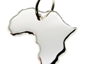 Afrika Anhänger in massiv 925 Silber