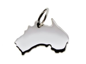 Australien Anhänger in massiv 925 Silber